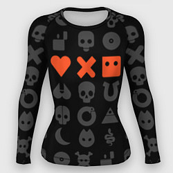 Рашгард женский LOVE DEATH ROBOTS LDR, цвет: 3D-принт