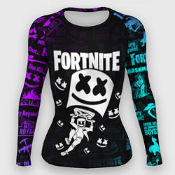 Рашгард женский Fortnite x Marshmello x Games, цвет: 3D-принт