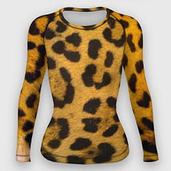 Рашгард женский Леопард, цвет: 3D-принт