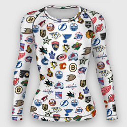 Рашгард женский NHL PATTERN Z, цвет: 3D-принт