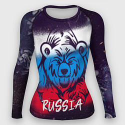 Рашгард женский Russia Bear, цвет: 3D-принт