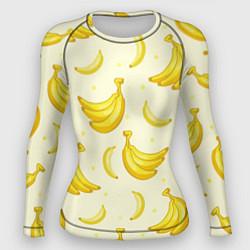 Рашгард женский Банана, цвет: 3D-принт