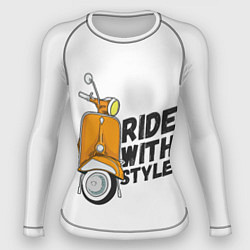 Рашгард женский RIDE WITH STYLE Z, цвет: 3D-принт