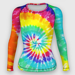 Рашгард женский TIE-DYE СТЕНА, цвет: 3D-принт