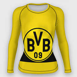 Рашгард женский BORUSSIA DORTMUND, цвет: 3D-принт