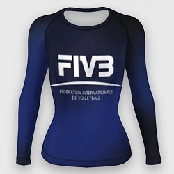 Рашгард женский FIVB Volleyball, цвет: 3D-принт