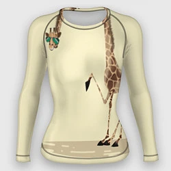 Рашгард женский Жираф на шее, цвет: 3D-принт