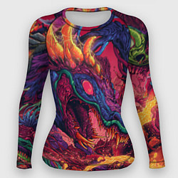 Рашгард женский HYPER BEAST, цвет: 3D-принт