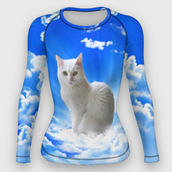 Женский рашгард Кот в облаках