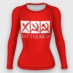 Рашгард женский Eat The Rich, цвет: 3D-принт