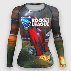 Рашгард женский Rocket League, цвет: 3D-принт