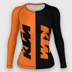 Рашгард женский KTM КТМ Z, цвет: 3D-принт