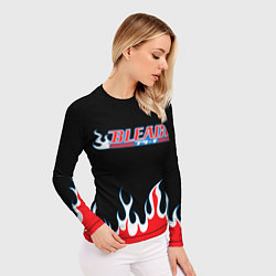 Рашгард женский BLEACH FLAME БЛИЧ ПЛАМЯ, цвет: 3D-принт — фото 2