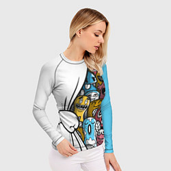 Рашгард женский Монстрики, цвет: 3D-принт — фото 2