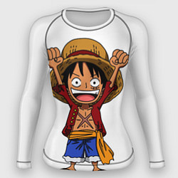 Женский рашгард One piece Луффи ликует