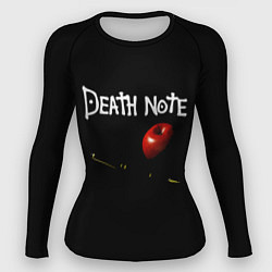 Рашгард женский Death Note яблоко и ручка, цвет: 3D-принт