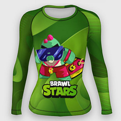 Женский рашгард Базз Buzz Brawl Stars Green