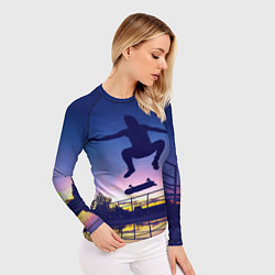 Рашгард женский Skateboarding, цвет: 3D-принт — фото 2