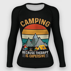 Рашгард женский Camping, цвет: 3D-принт
