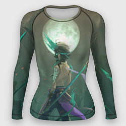 Рашгард женский XIAO СЯО ПОЛНОЛУНИЕ, цвет: 3D-принт