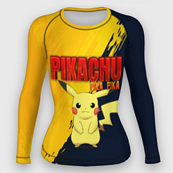 Рашгард женский PIKACHU PIKA PIKA ПИКАЧУ, цвет: 3D-принт