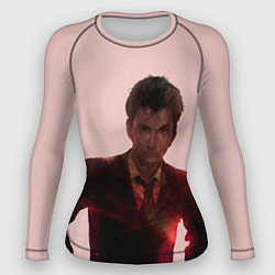 Рашгард женский David Tennant, цвет: 3D-принт