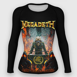 Рашгард женский Megadeth, цвет: 3D-принт