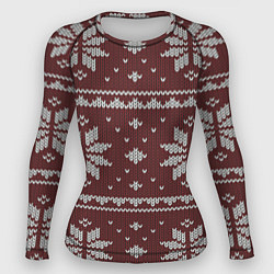 Женский рашгард Вязаный рисунок