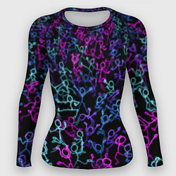 Женский рашгард Neon Rave Party