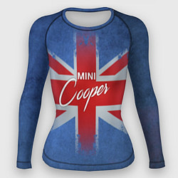 Рашгард женский Mini cooper Великобритания, цвет: 3D-принт