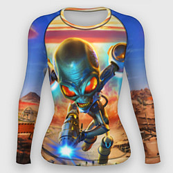 Рашгард женский Destroy all Aliens, цвет: 3D-принт