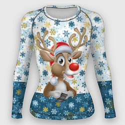 Женский рашгард Весёлый Оленёнок