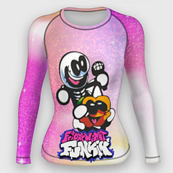 Рашгард женский Skid and Pump Friday Night Funkin, цвет: 3D-принт