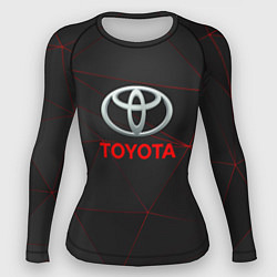 Рашгард женский Toyota Тонкие линии неона, цвет: 3D-принт