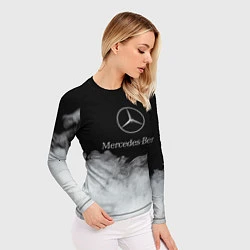 Рашгард женский Mercedes-Benz Облака, цвет: 3D-принт — фото 2