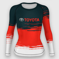 Рашгард женский Toyota Texture, цвет: 3D-принт