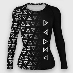 Рашгард женский ЗНАКИ ВЕДЬМАКА, СИМВОЛЫ, цвет: 3D-принт