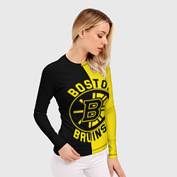 Рашгард женский Boston Bruins, Бостон Брюинз, цвет: 3D-принт — фото 2