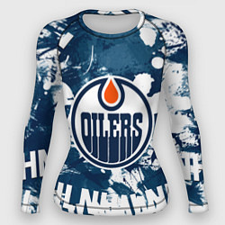 Рашгард женский Эдмонтон Ойлерз Edmonton Oilers, цвет: 3D-принт
