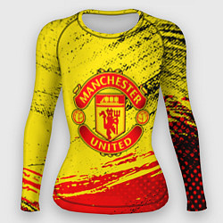 Рашгард женский Manchester United Футбольный клуб, цвет: 3D-принт