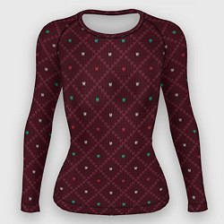 Рашгард женский Knitted Texture, цвет: 3D-принт
