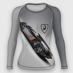 Рашгард женский Lamborghini - не для всех!, цвет: 3D-принт