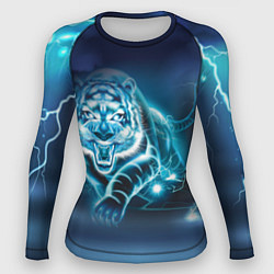 Рашгард женский Молниеносный тигр, цвет: 3D-принт