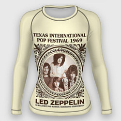 Рашгард женский Led Zeppelin - Texas International Pop Festival 19, цвет: 3D-принт