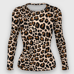 Рашгард женский Леопардовые Пятна, цвет: 3D-принт