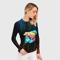 Рашгард женский Жаба цветная абстрактная, цвет: 3D-принт — фото 2