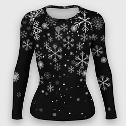 Женский рашгард Снежинки - С Новый год