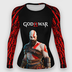 Женский рашгард God of War красные разводы