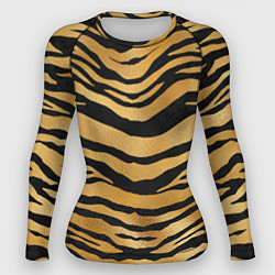 Рашгард женский Текстура шкуры тигра, цвет: 3D-принт