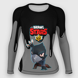 Женский рашгард BRAWL STARS MECHA CROW подтеки красок